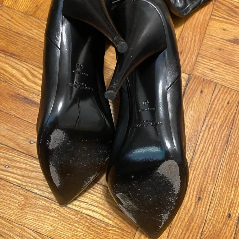 Saint Laurent leather over the knee boots! Sz 40 - Picture 5 of 11